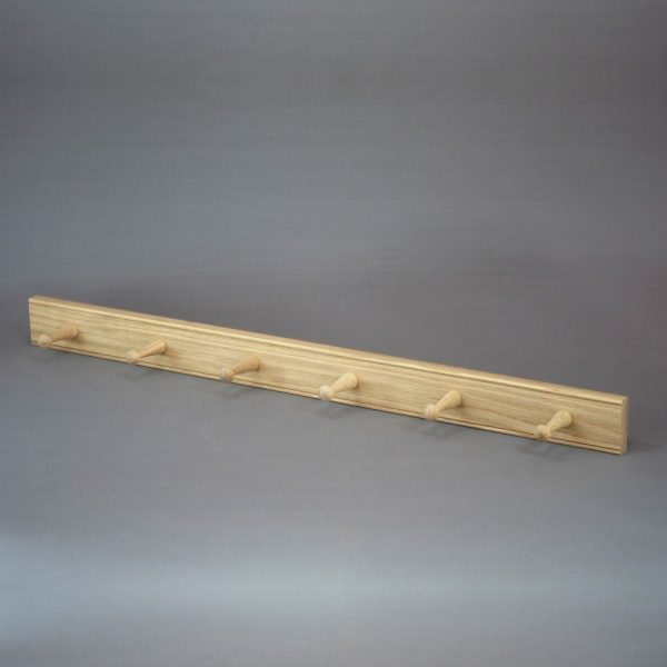 Oak Peg Rails - 6 Peg - Image 2