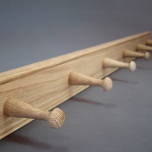 Oak Peg Rails - 6 Peg