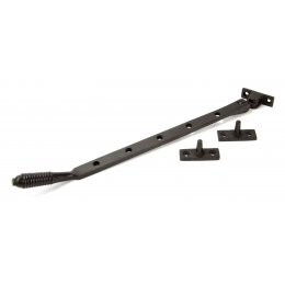 Reeded Casement Stay - Aged Bronze