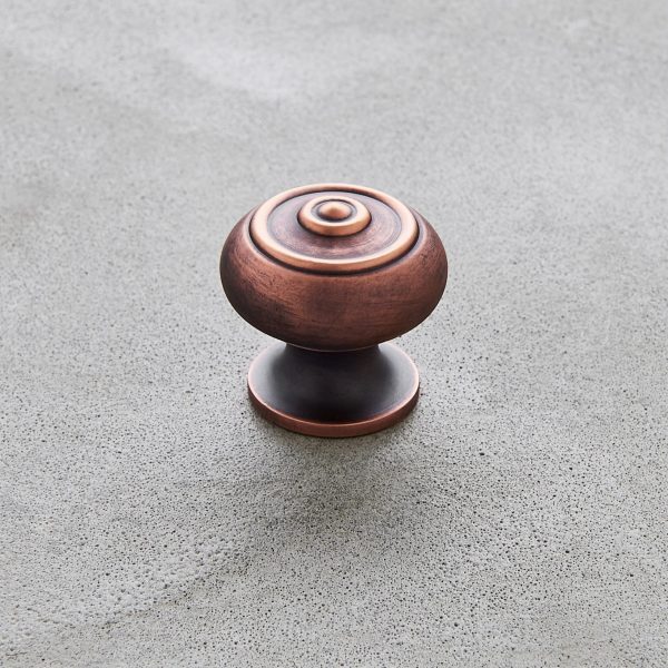 Regency Style Small Cabinet Knob - Aged Bronze - Image 2