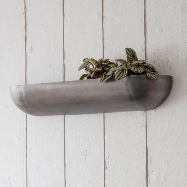 Trough Wall Planter - Antique Pewter save 30%