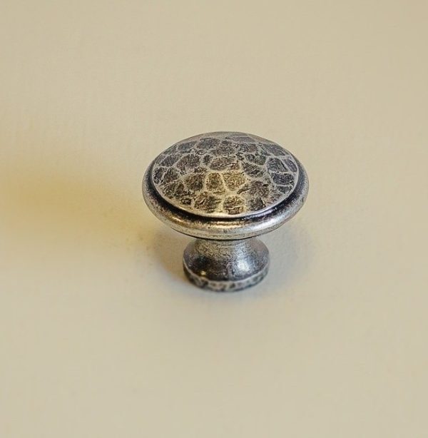 Beaten Cupboard Knob - Pewter - Image 2