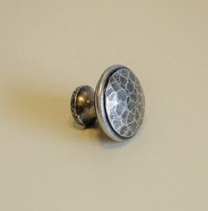 Beaten Cupboard Knob - Pewter
