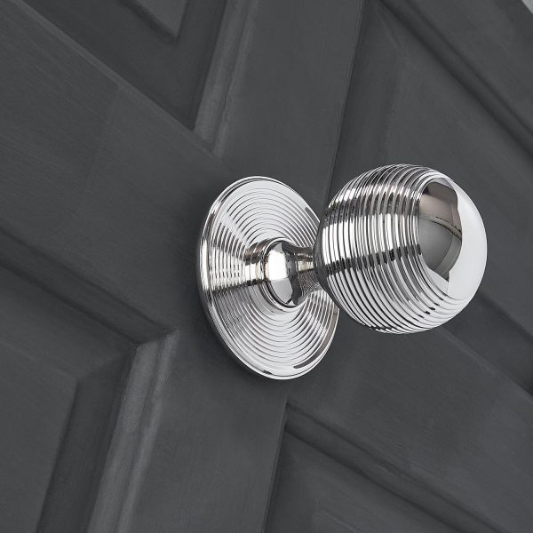 Beehive Large Door Pull - Polished Nickel - Image 2