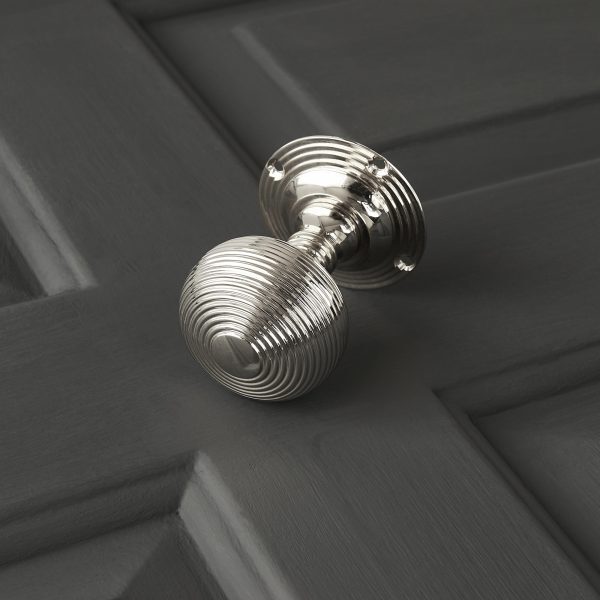 Beehive Empire Door Knobs (Pair) - Nickel save 50% - Image 3