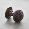 Beehive Door Knobs (Pair) - Aged Bronze - Image 2