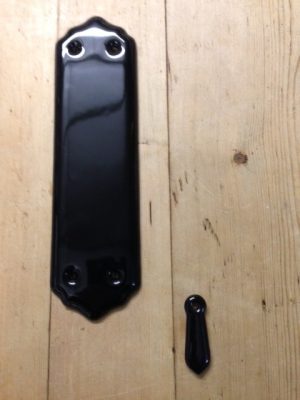 Porcelain Classic Fingerplate - Black