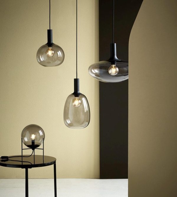 Blown Smoked Glass Pendant Lights - SAVE 60%