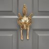 Fox Door Knocker - Polished Brass - Image 2