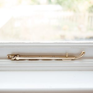 Bulb End Casement Stay - Brass