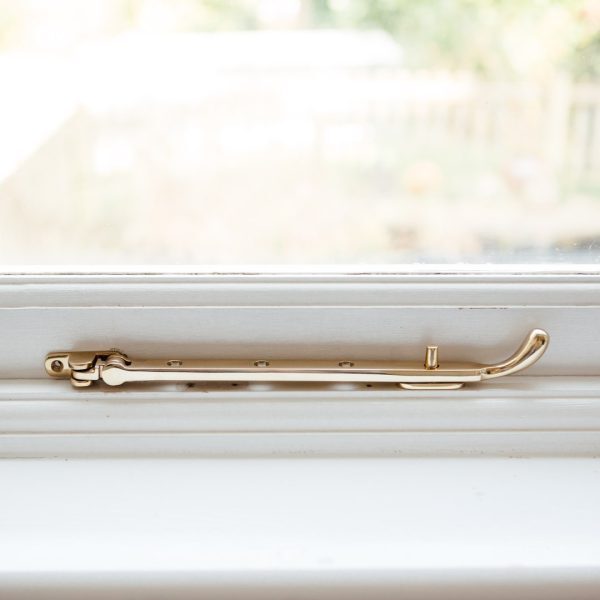 Bulb End Casement Stay - Brass