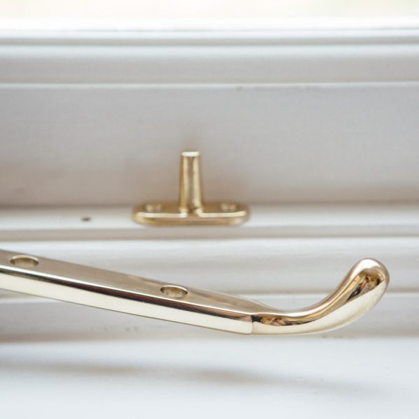 Bulb End Casement Stay - Brass - Image 2