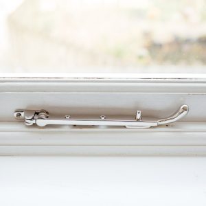 Bulb End Casement Stay - Polished Nickel