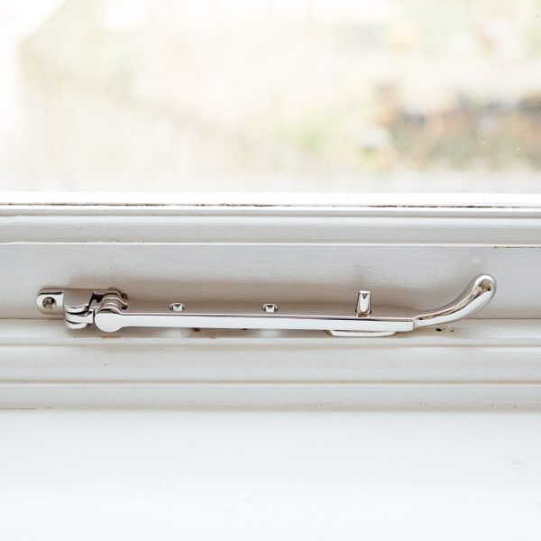 Bulb End Casement Stay - Polished Nickel