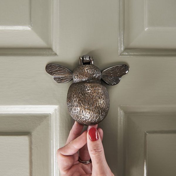 Bumble Bee Door Knocker - Antique Brass - Image 3