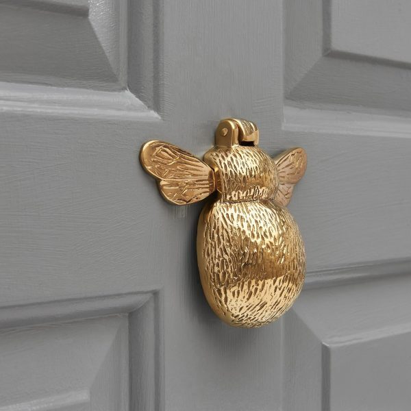 Bumble Bee Door Knocker - Polished Brass - Image 2