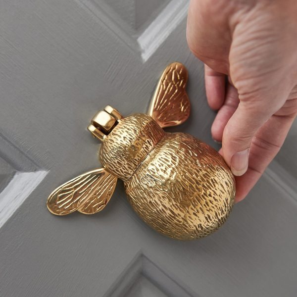 Bumble Bee Door Knocker - Polished Brass - Image 4
