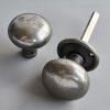 Cottage Bun Door Knobs (Pair) - Antique Iron - Image 3