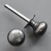 Cottage Bun Door Knobs (Pair) - Antique Iron - Image 2