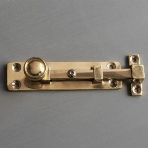 Universal Knob Bolt - Polished Brass