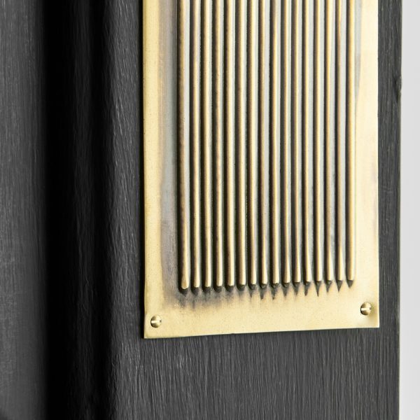 Chester Reeded Fingerplate- Brass - Image 3
