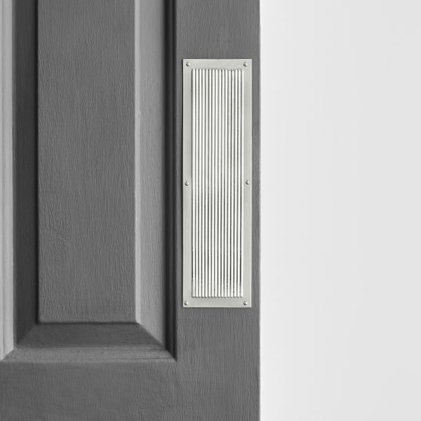 Chester Reeded Fingerplate- Polished Nickel - Image 2