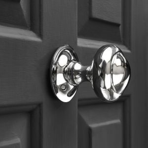 Circular Door Pull - Polished Nickel