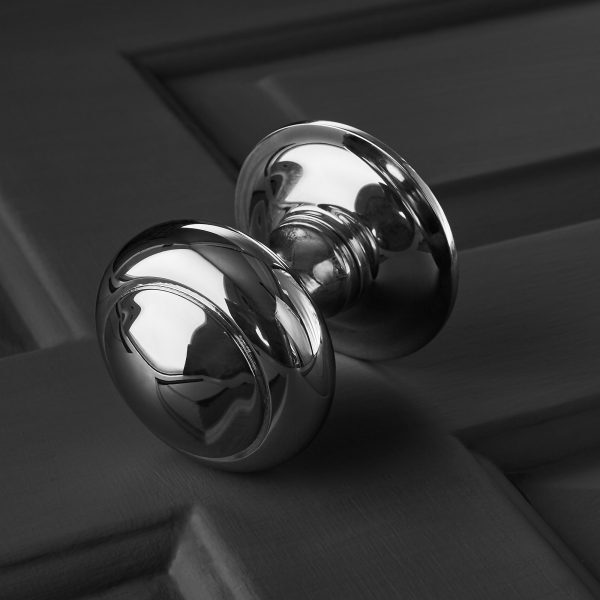 Circular Door Pull - Polished Nickel - Image 3