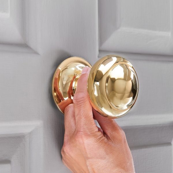 Circular Door Pull- Polished Brass - Image 3