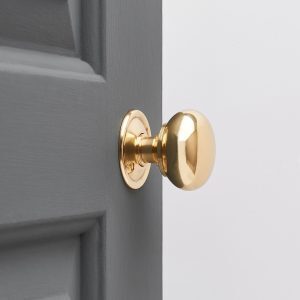 Cottage Door Knobs (Pair) - Brass