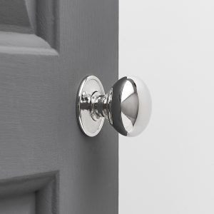 Cottage Door Knobs (Pair) - Nickel