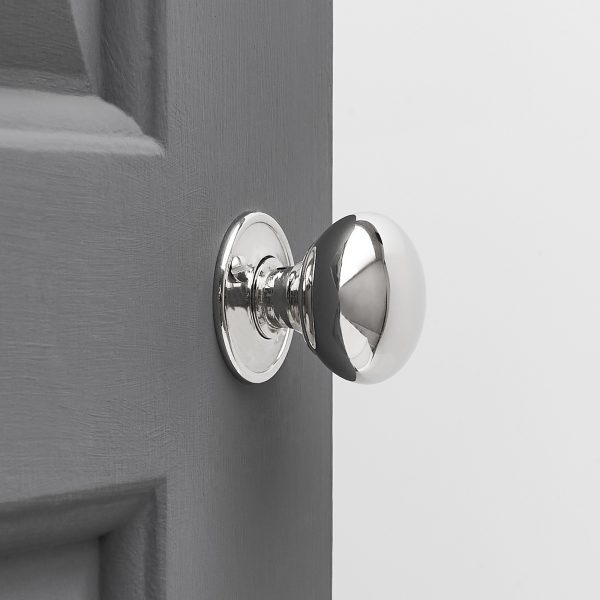 Cottage Door Knobs (Pair) - Nickel