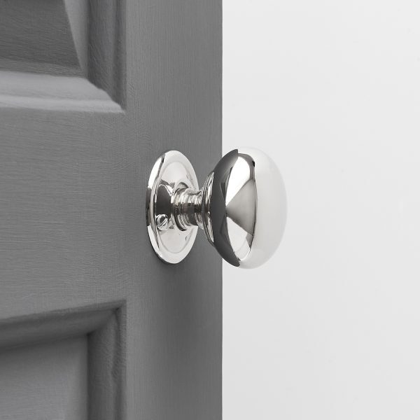 Cottage Door Knobs Small (Pair) - Nickel