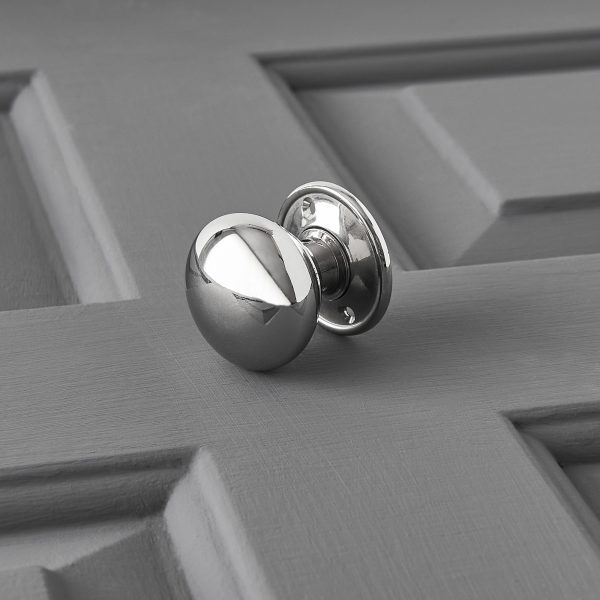Cottage Door Knobs Small (Pair) - Nickel - Image 2