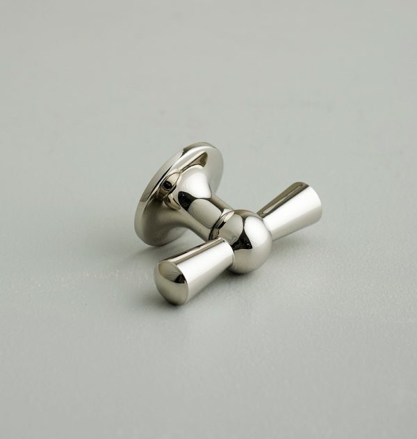 Crossed Cupboard Knob - Polished Nickel - Image 2