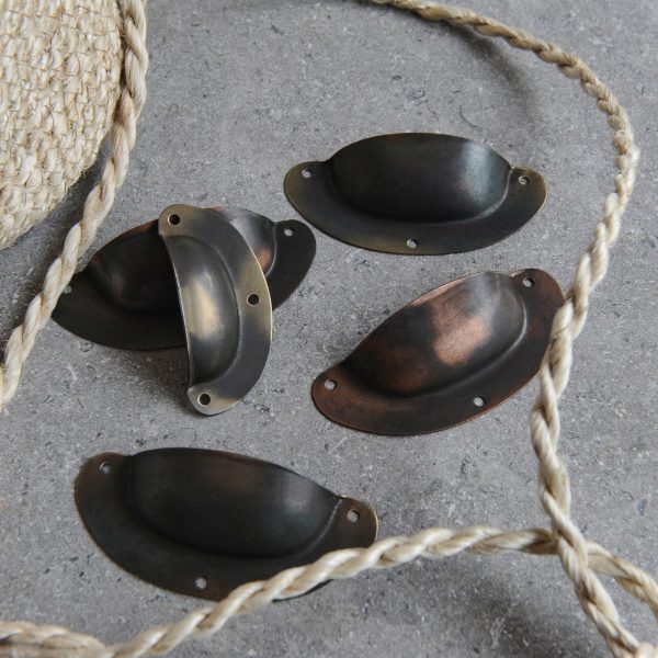 Pressed Cup Handle - Antique Brass save 20% - Image 2