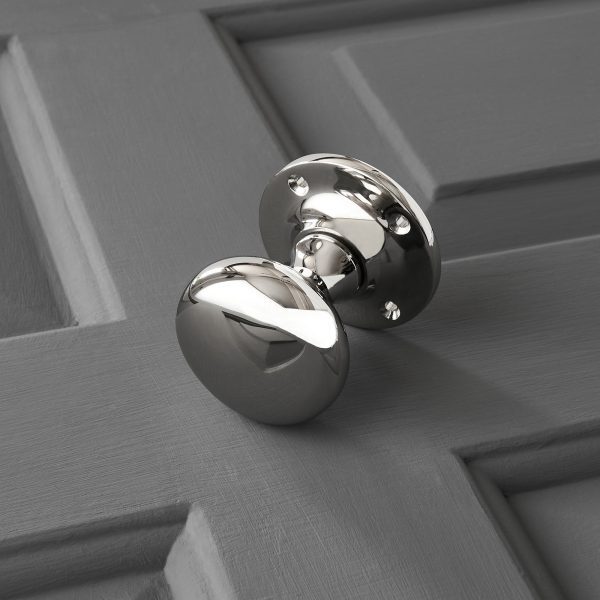 Cushion Door Knobs (Pair) - Polished Nickel - Image 3