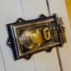 Large Victorian Style Rim Lock - Iron - Image 3
