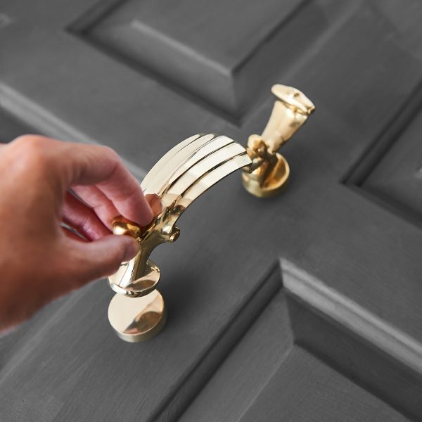 Doctor's Door Knocker - Polished Brass - Image 3