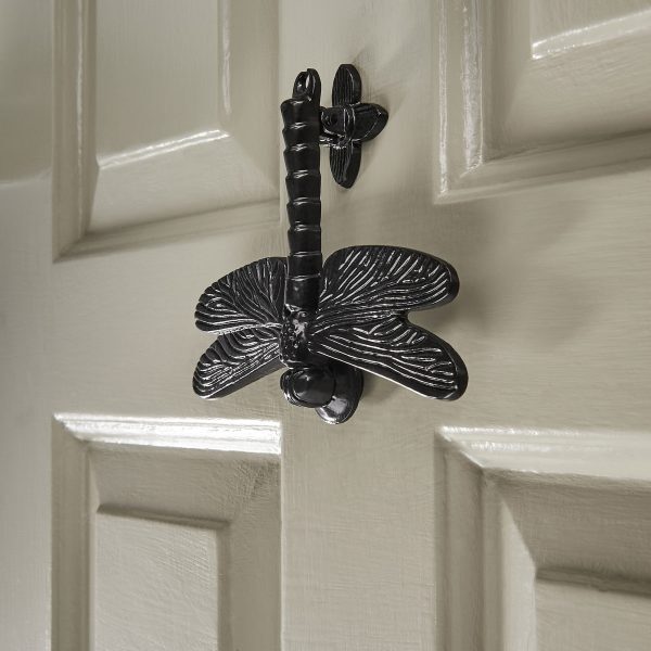 Dragonfly Door Knocker - Black - Image 3