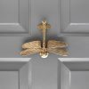 Dragonfly Door Knocker - Polished Brass