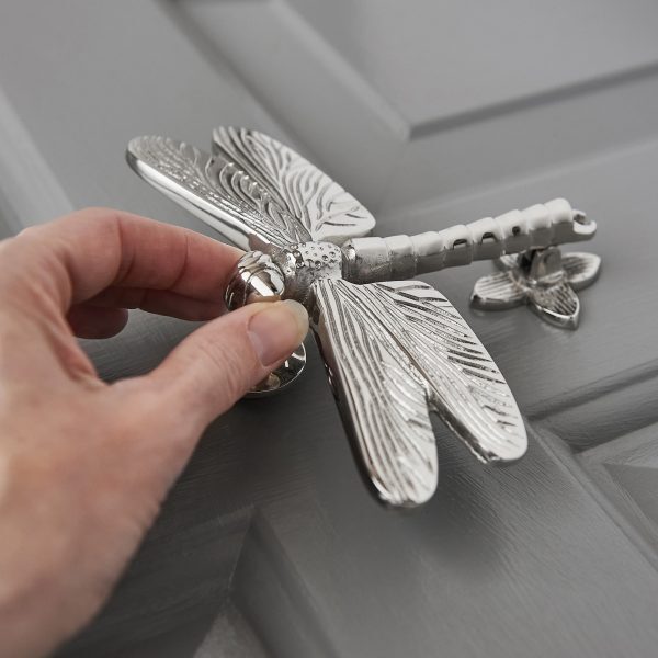 Dragonfly Door Knocker - Nickel - Image 5