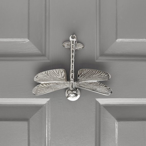 Dragonfly Door Knocker - Nickel