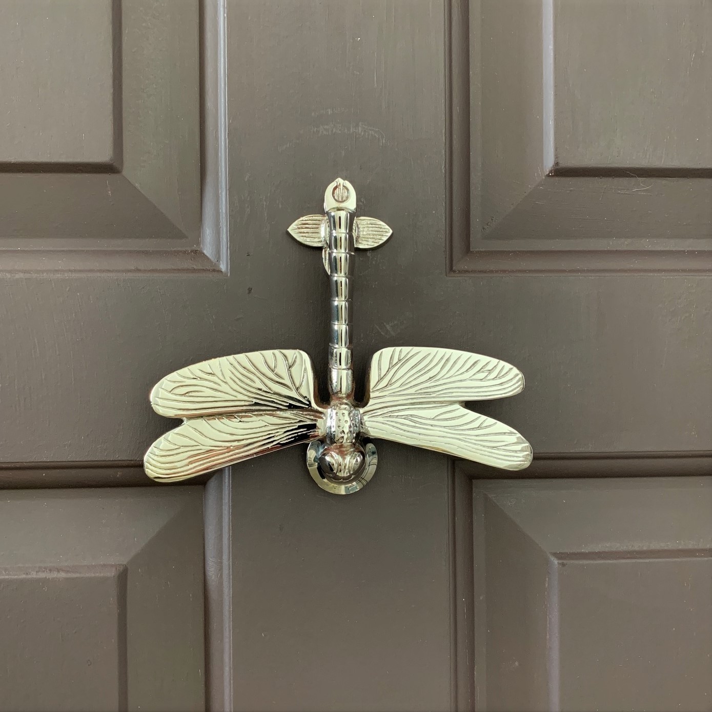dragonfly_door_knocker_nickel_front_on