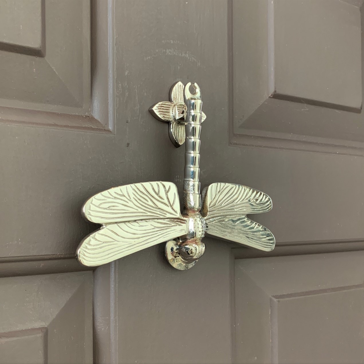 dragonfly_door_knocker_nickel_side_on
