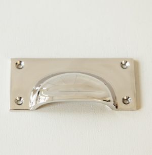 Cast Drawer Pull (Large) - Polished Nickel