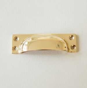 Cast Drawer Pull (Small)- Brass