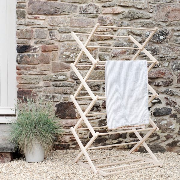 Folding Wooden Clothes Horse