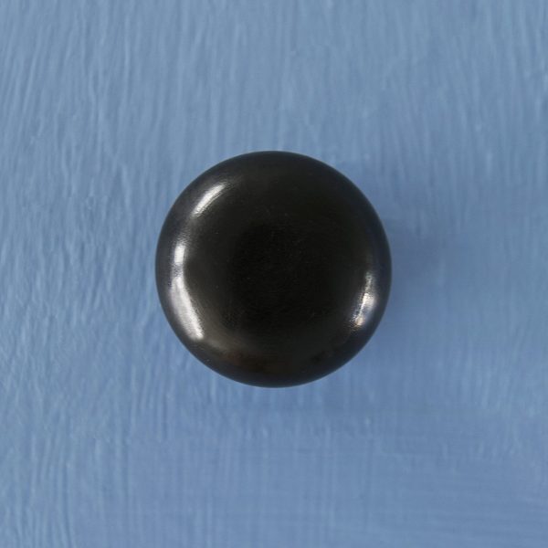 Ebony Wood Bun Cabinet Knob - Image 2