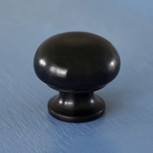 Ebony Wood Bun Cabinet Knob